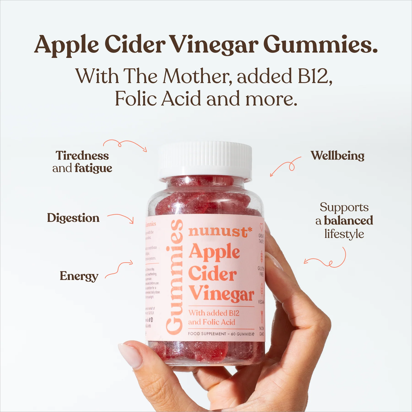 NUNUST® Apple Cider Vinegar Gummies