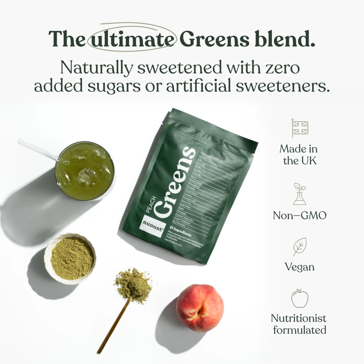 NUNUST® Free Soul Greens Powder