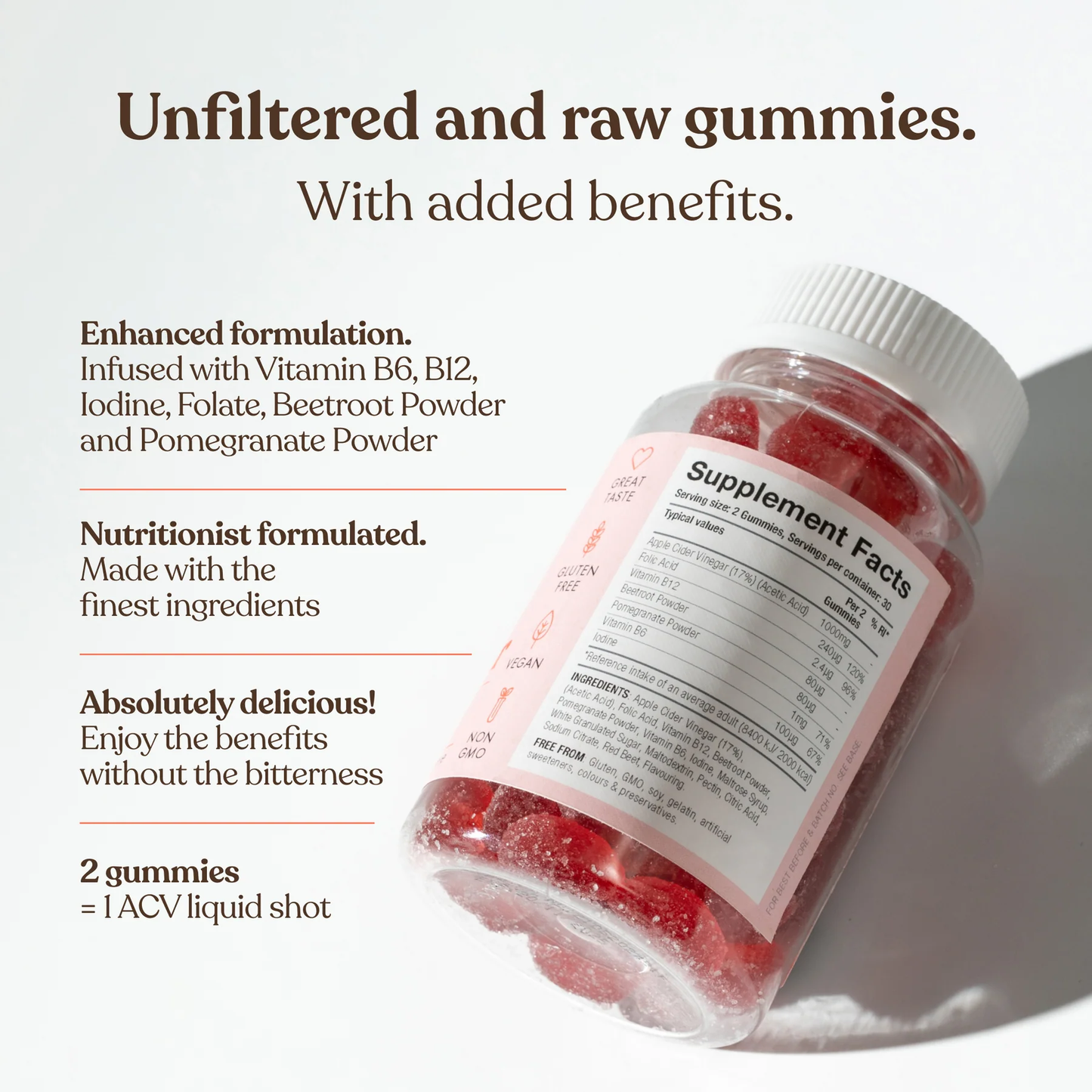 NUNUST® Apple Cider Vinegar Gummies